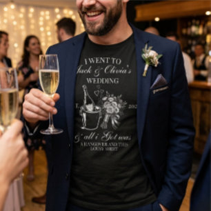 T-shirt Chemise de mariage personnalisée simple pour coupl