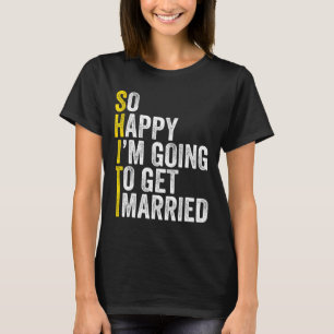 T-shirt Chemise de mariée drôle pour enterrement de vie de