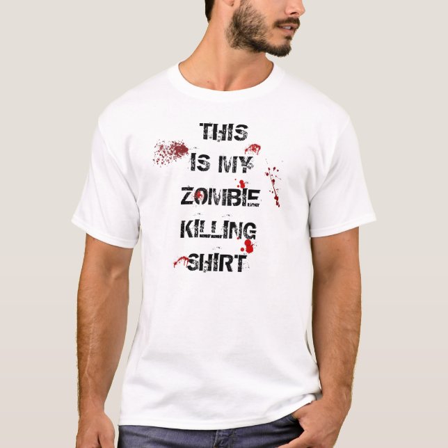 T-SHIRT CHEMISE DE MASSACRE DE ZOMBI (Devant)