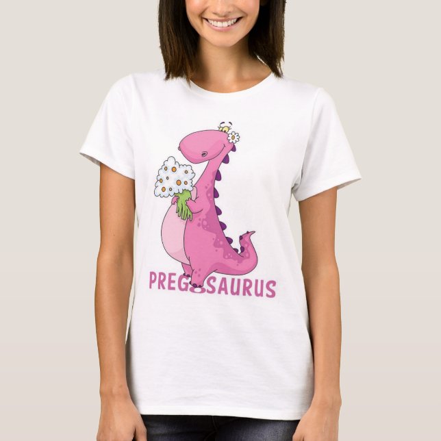 T-shirt Chemise de maternité Pregosaurus (Devant)