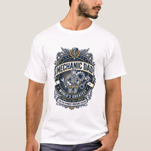 T-shirt Chemise de Mécanicien de la Fête des Pères Papa Dr