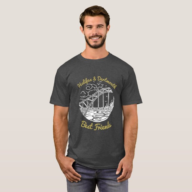 T-shirt Chemise de meilleurs amis de Halifax Dartmouth la (Devant entier)