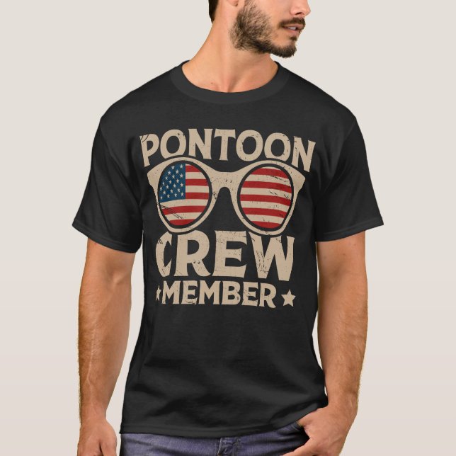 T-shirt Chemise de membre d'équipage de ponton (Devant)