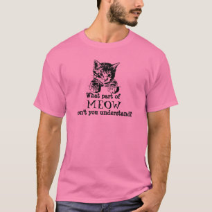 T-shirt Chemise de Meow de chat