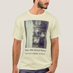 T-shirt Chemise de misère de race de moulins de chiot