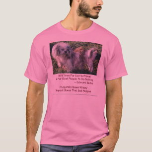 T-shirt Chemise de misère de race de moulins de chiot