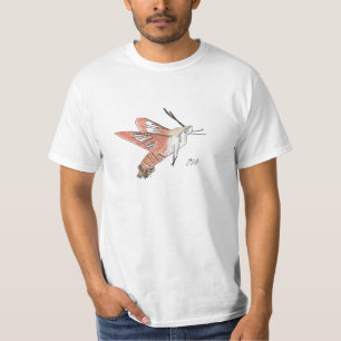 T-shirt Chemise de mite de Clearwing de colibri