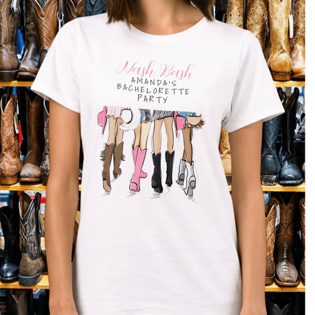 T-shirt Chemise de mode Bachelorette Nashville Nash Bash (Créateur téléchargé)