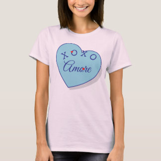 T-shirt Chemise de mode moderne Amore XOXO pour la Saint-V