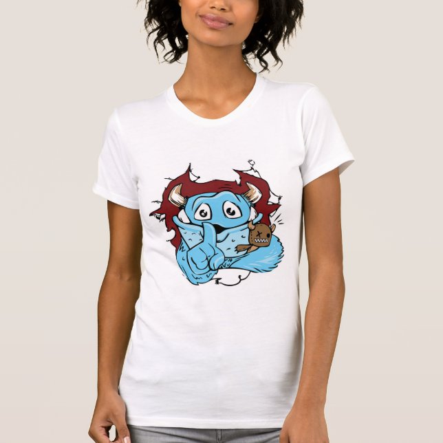 T-shirt Chemise de monstre bizarre mais drôle (Devant)