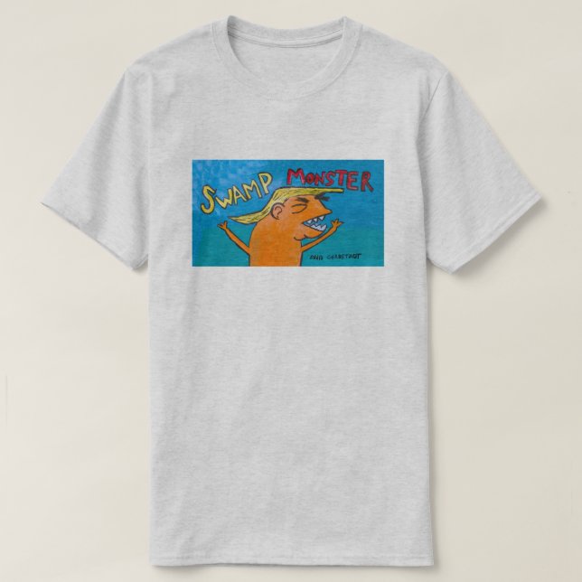 T-shirt Chemise de "MONSTRE de MARAIS" de la cendre des (Design devant)