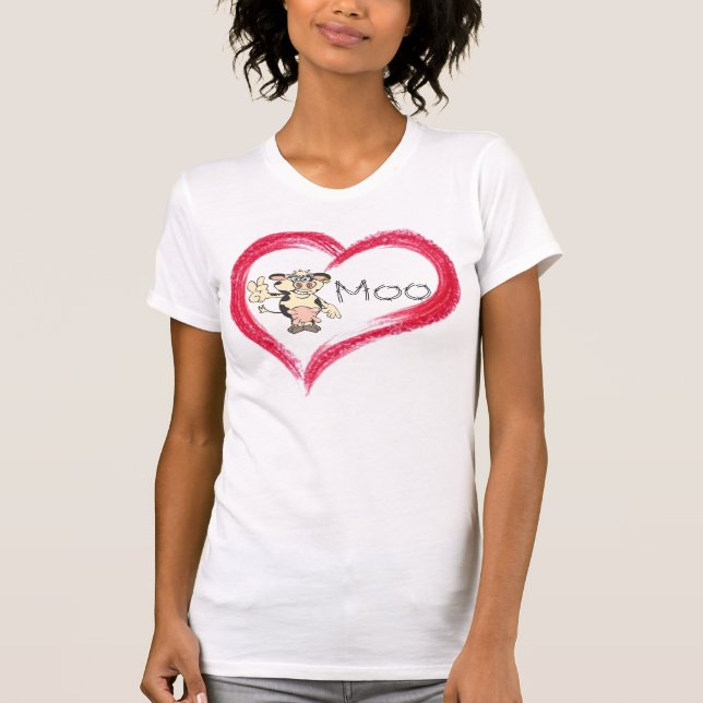 T-shirt Chemise de MOO d'amour (Devant)