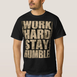 T-shirt Chemise de motivation de gym Travail dur Reste hum