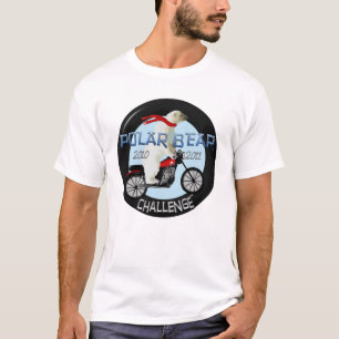 T-shirt Chemise de moto de défi d'ours blanc