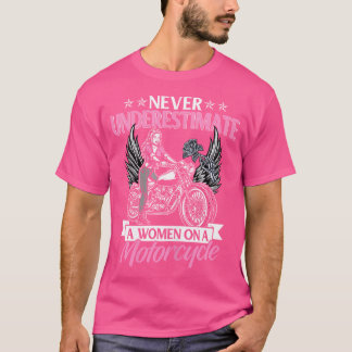 T-shirt Chemise de Moto Femmes Moto Graphisme Funny Vélo