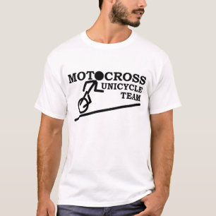 T-shirt Chemise de Motocross - Équipe de monocycle de moto