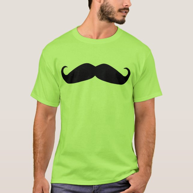 T-shirt chemise de moustache (Devant)