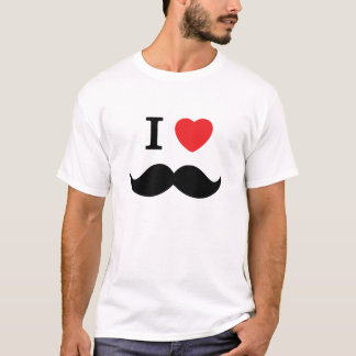 T-shirt chemise de moustache du VE