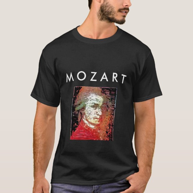 T-shirt Chemise de Mozart par Leslie Harlow (Devant)