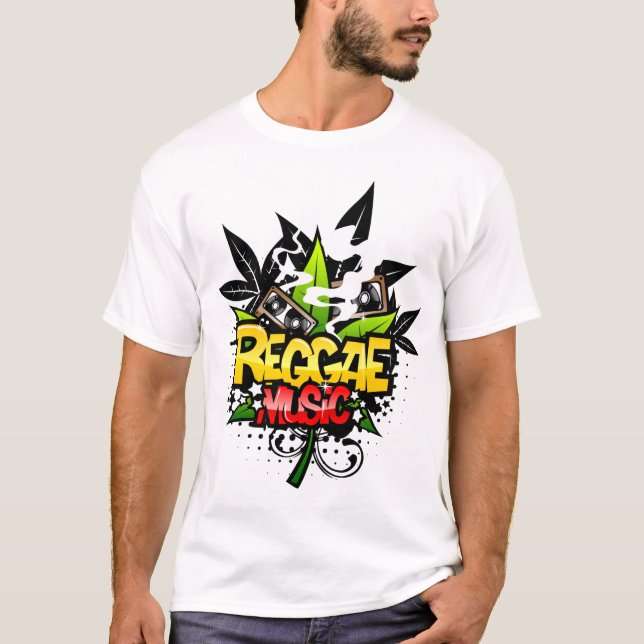 T-shirt Chemise de musique de reggae (Devant)
