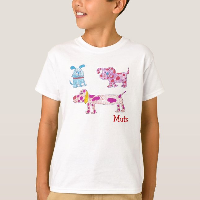 T-shirt Chemise de Mutz (chiens) (Devant)