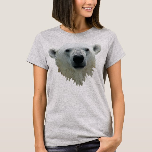 T-shirt Chemise de nano d'ours blanc (Devant)