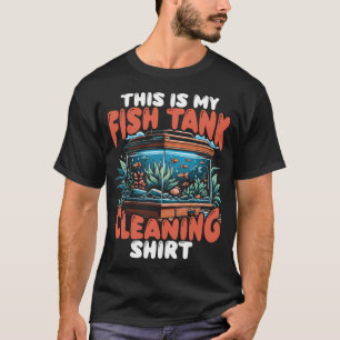 T-shirt Chemise de nettoyage de réservoir de poissons