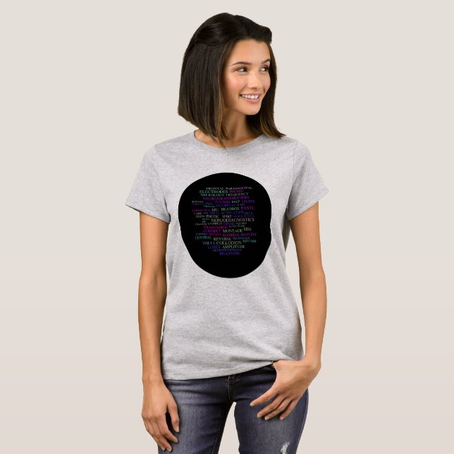 T-shirt Chemise de neurodiagnostic du technicien EEG (Devant entier)