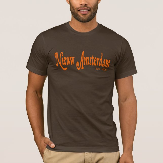 T-shirt Chemise de Nieuw Amsterdam (New Amsterdam) NYC (Devant)