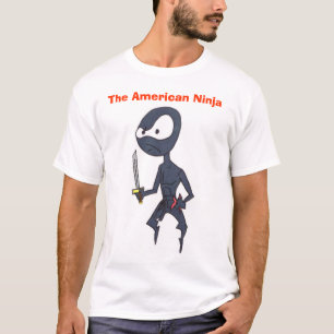 T-shirt Chemise de Ninja d'Américain