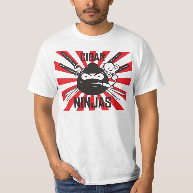T-shirt Chemise de Ninja de cigare (Devant)