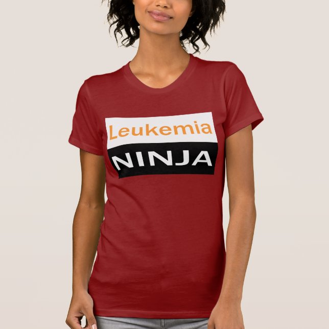 T-shirt Chemise de Ninja de leucémie de traitement (Devant)