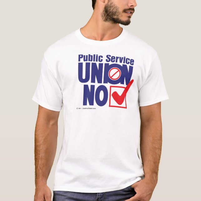 T-shirt Chemise de NO- des syndicats de service public (Devant)