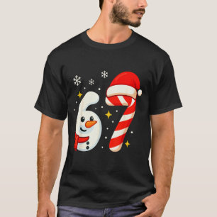 T-shirt Chemise de Noël 6 7 Meme 67 Six Sept Bonhomme de n