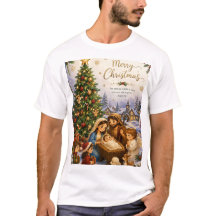 Chemise de Noël Arbre de la Nativité 
