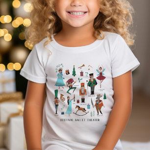 T-shirt Chemise de Noël avec personnages du Ballet Casse-N