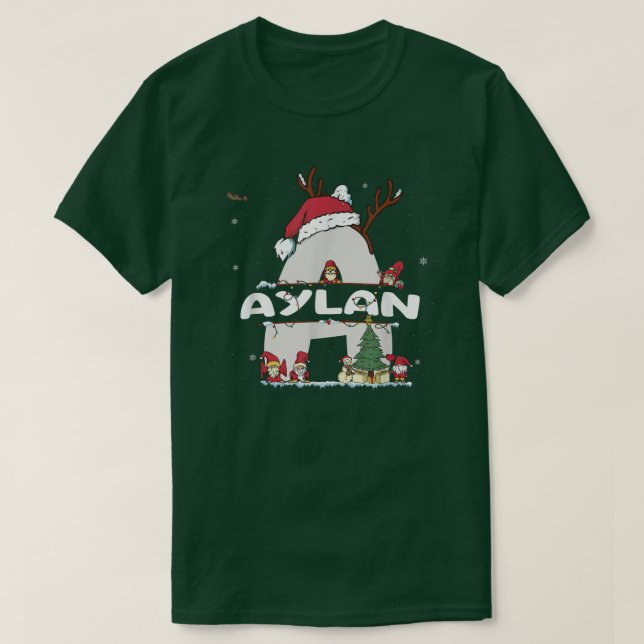 T-shirt Chemise de Noël Aylan avec Aylan Nom pour les Noël (Design devant)
