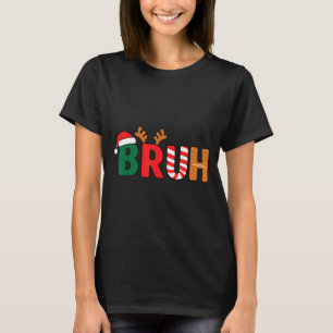 T-shirt Chemise de Noël Bruh Adolescents Garçons Enfants D