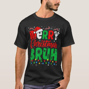 T-shirt Chemise de Noël Bruh Enfants Xmas Hommes Adolescen