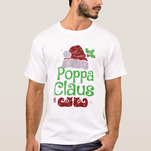 T-shirt Chemise de Noël Claus (Devant)