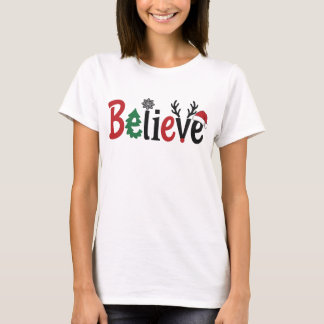 T-shirt Chemise de Noël Croyez, Chemise Croyez Noël