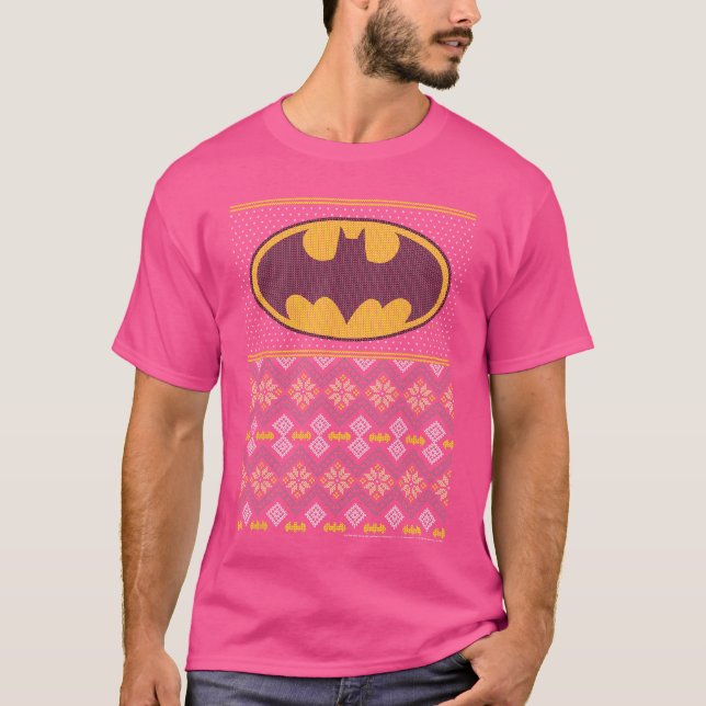 T-shirt Chemise de Noël DC Comics Batman Style ami (Devant)