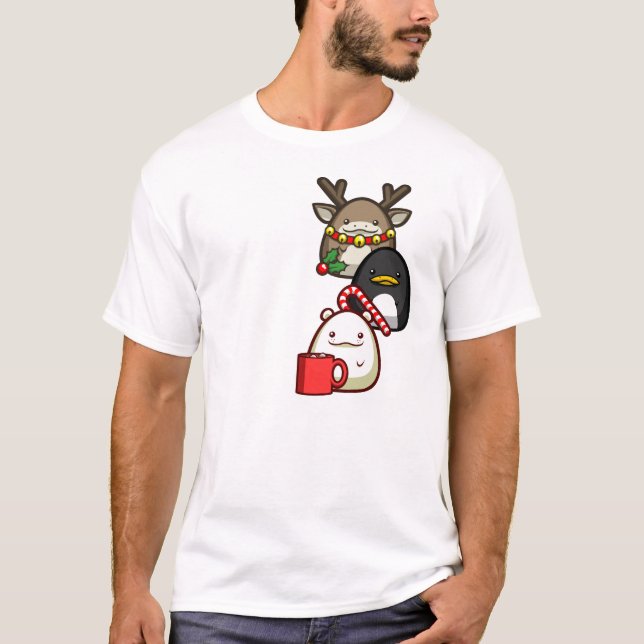 T-shirt Chemise de Noël de chabots (Devant)