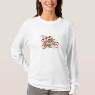 T-shirt Chemise de Noël de chat de ragondin du Maine