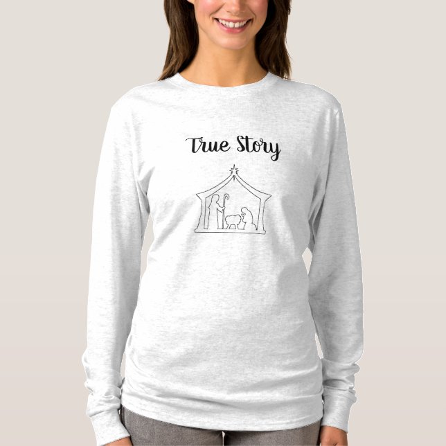 T-shirt Chemise de Noël de nativité (Devant)