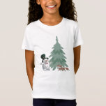 T-Shirt Chemise de Noël de Snowman pour enfants - Wonderla<br><div class="desc">Embrassez vos petits dans cette adorable chemise de Noël bonhomme de neige ! Doté d'une scène Winter Wonderland avec des neigeurs et des renards ludiques, ce tee Frosty the Snowman est parfait pour des photos de vacances, des fêtes ou des journées d'hiver douillettes. Fabriqué à partir d'un tissu doux et...</div>