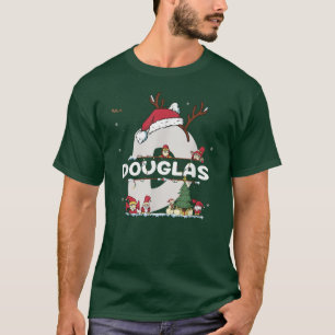 T-shirt Chemise de Noël Douglas w Douglas Nom pour drôle X