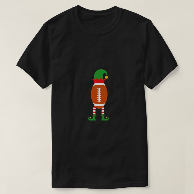 T-shirt Chemise de Noël Elf de football pour les enfants (Design devant)