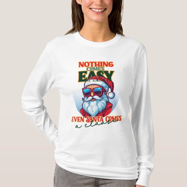 T-shirt Chemise de Noël | Funny Santa Clause (Devant)