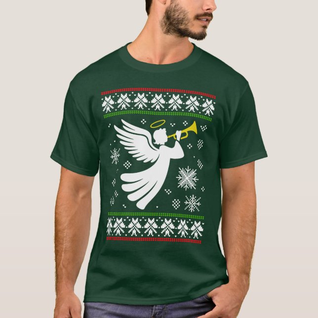 T-SHIRT CHEMISE DE NOËL LAIDE D'ANGE (Devant)